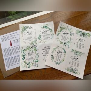 Wine labels for newlyweds